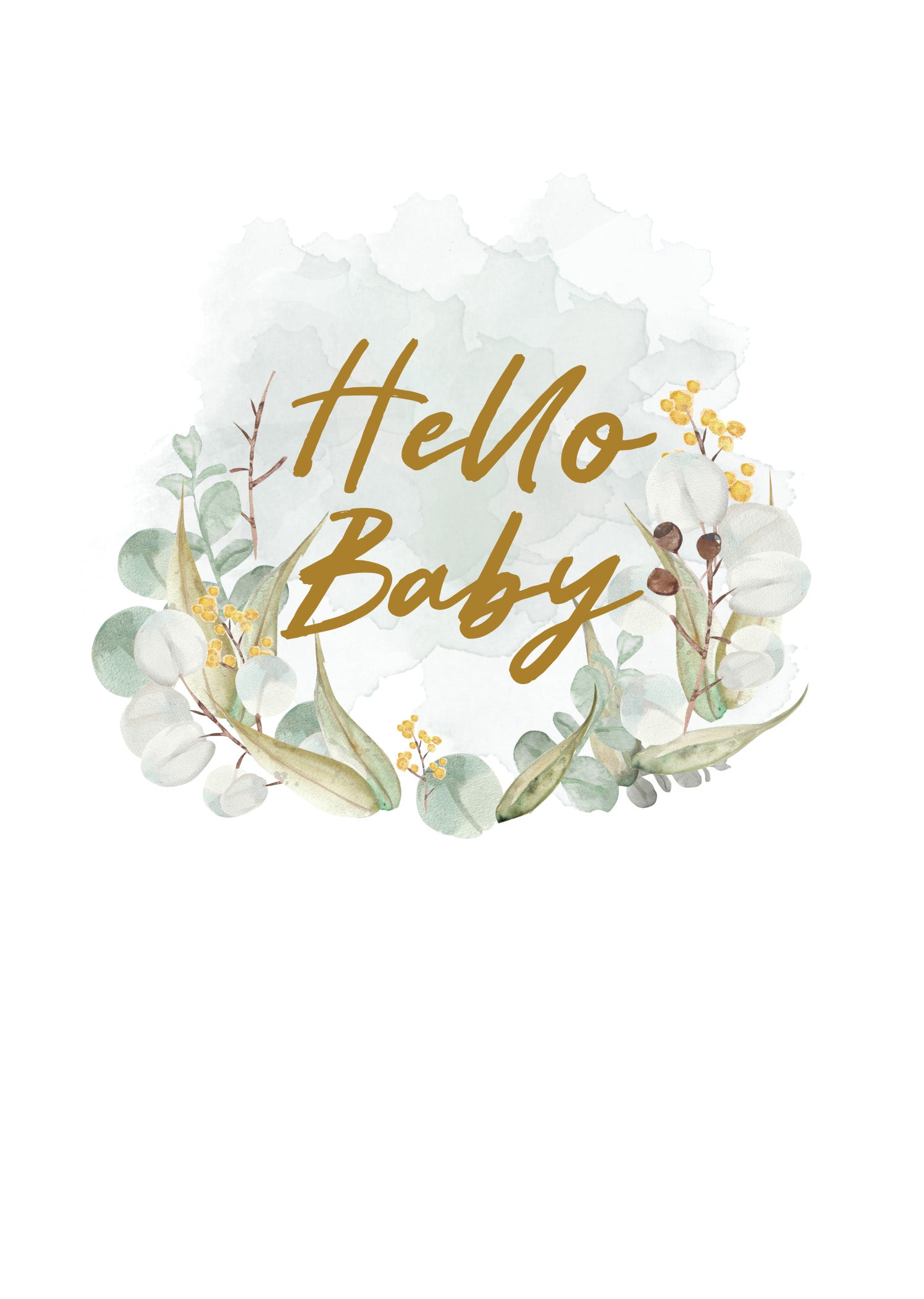 Greeting Card BABY - BABY LAUREL